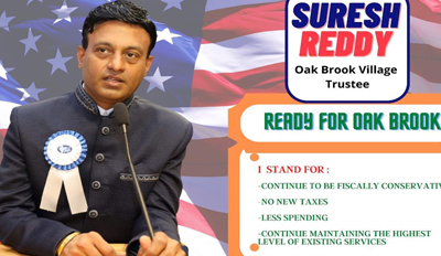 Dr. Suresh Reddy Runs For Office As Trustee of Oak Brook, IL