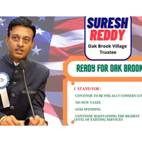 Dr. Suresh Reddy Runs For Office As Trustee of Oak Brook, IL