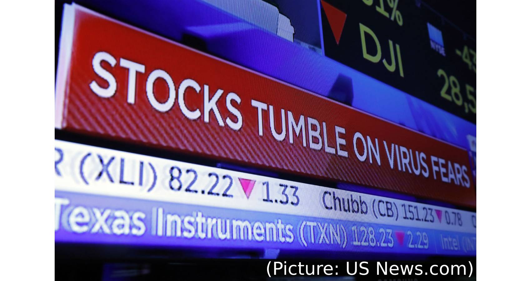 Stocks Tumble As COVID-19 Fears Rise
