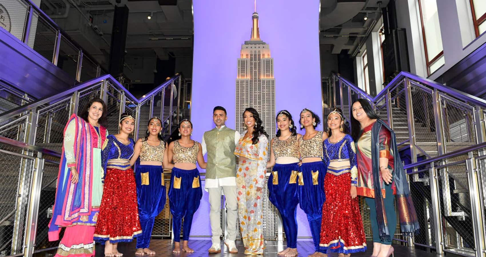 Empire State Building Lit Up With Diwali Lights