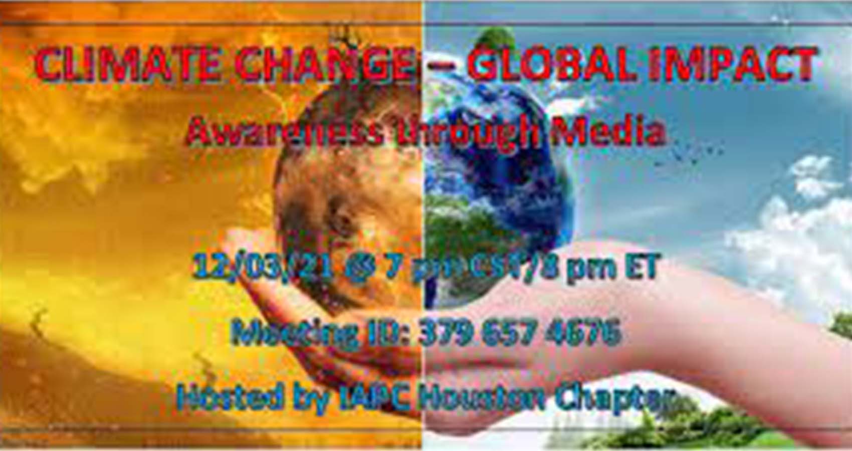 IAPC Houston Chapter Seminar On Climate Change Discusses Media Impact