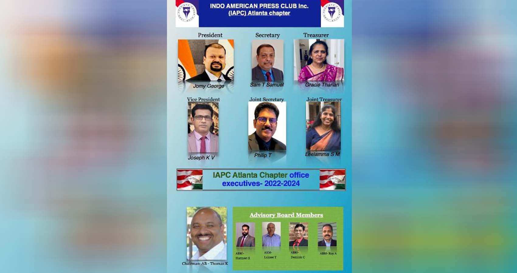 IAPC Atlanta Chapter Reconstituted With New Office Bearers