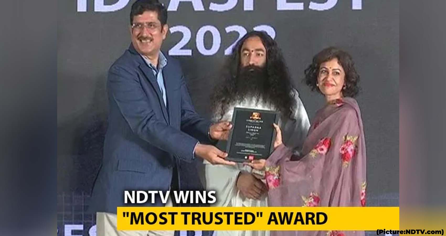 NDTV’s Sreenivasan Jain, Suparna Singh Win “Most Trusted” Awards