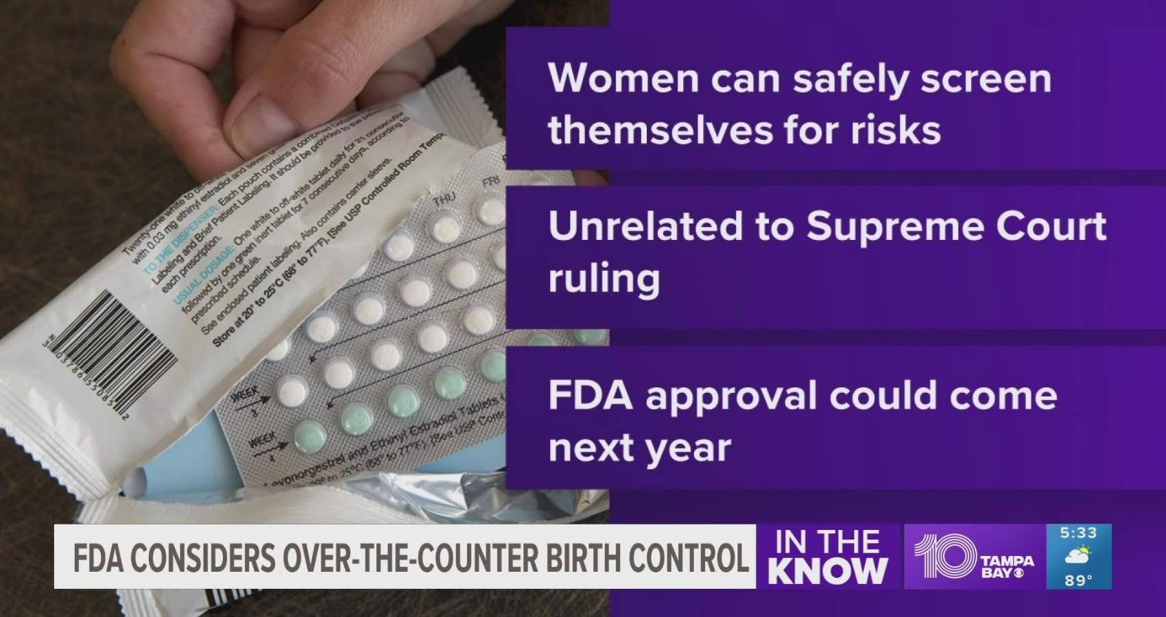 US FDA Likely To Approve Over-The-Counter Birth Control Pill
