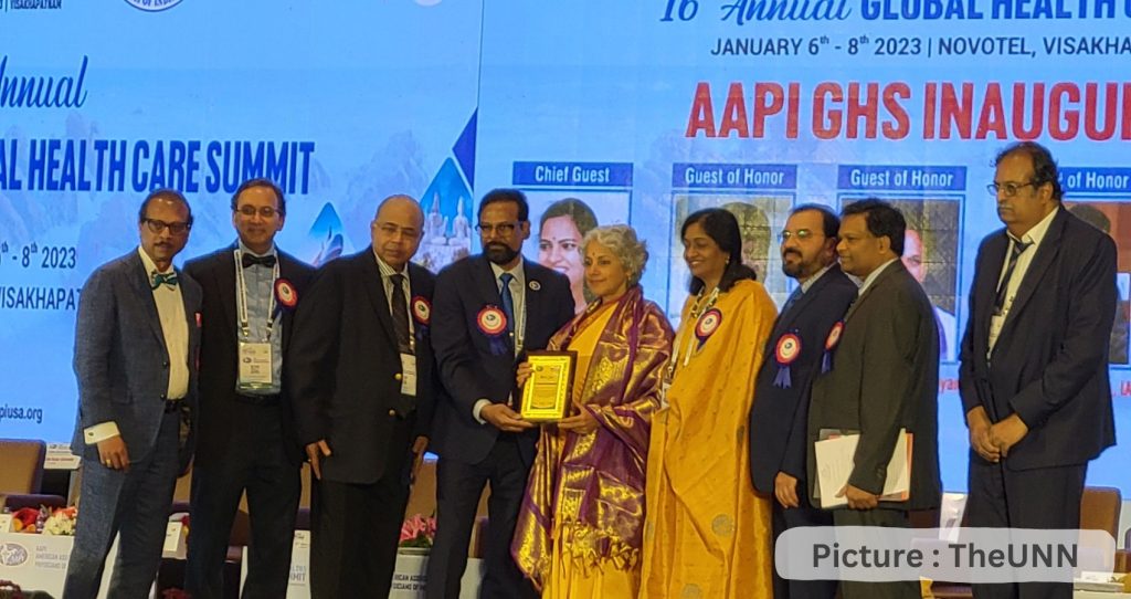 Dr. Soumya Swaminathan Presented with Prof P. Brahmayya Sastry Oration & Dr. T. Ravi Raju Excellence Award During AAPI’s 16th Annual Global Healthcare Summit in Visakhapatnam