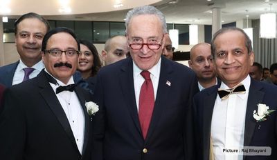 Senate Majority Leader Chuck Schumer Meets With Indian American Leaders