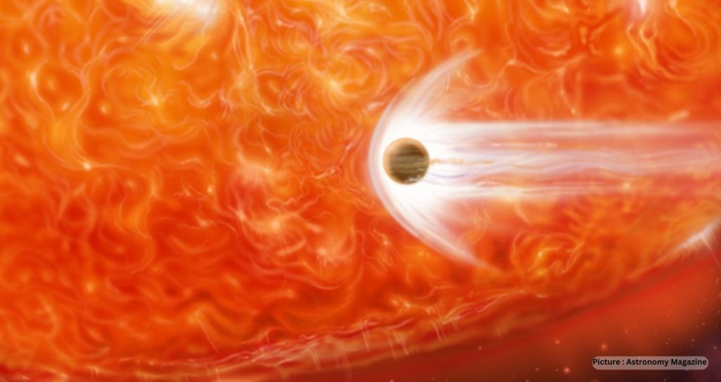 A Planet Being Engulfed By A Star