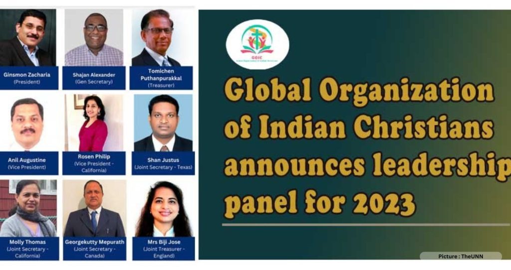 Global Organization Of Indian Christians Announces Leadership Panel For 2023