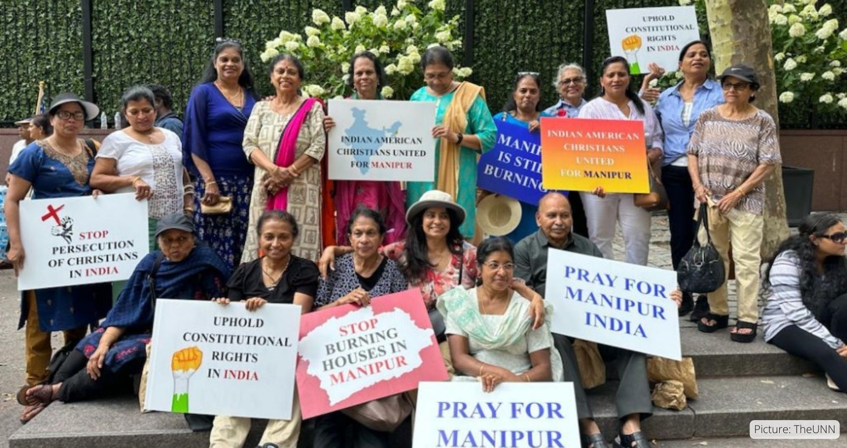 Indian Americans Hold Prayer Vigil at United Nations in Support of People in Manipur