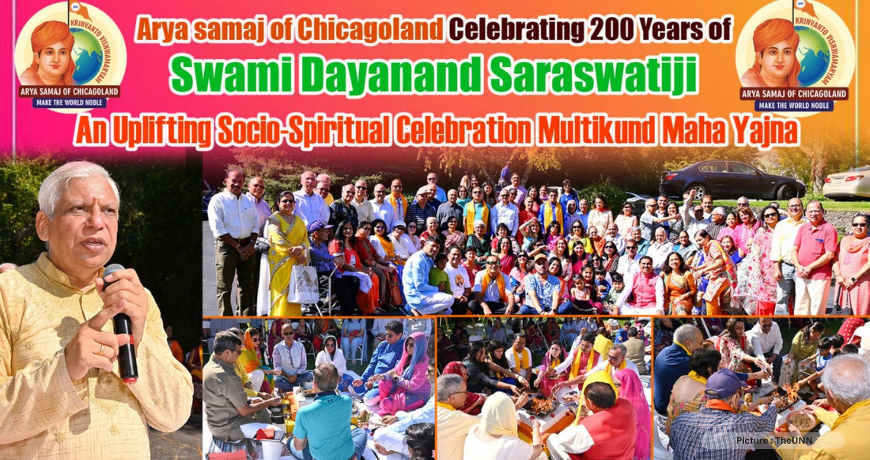 Arya Samaj of Chicago Celebrates 200 Years of Maharshi Dayanand Saraswati Ji