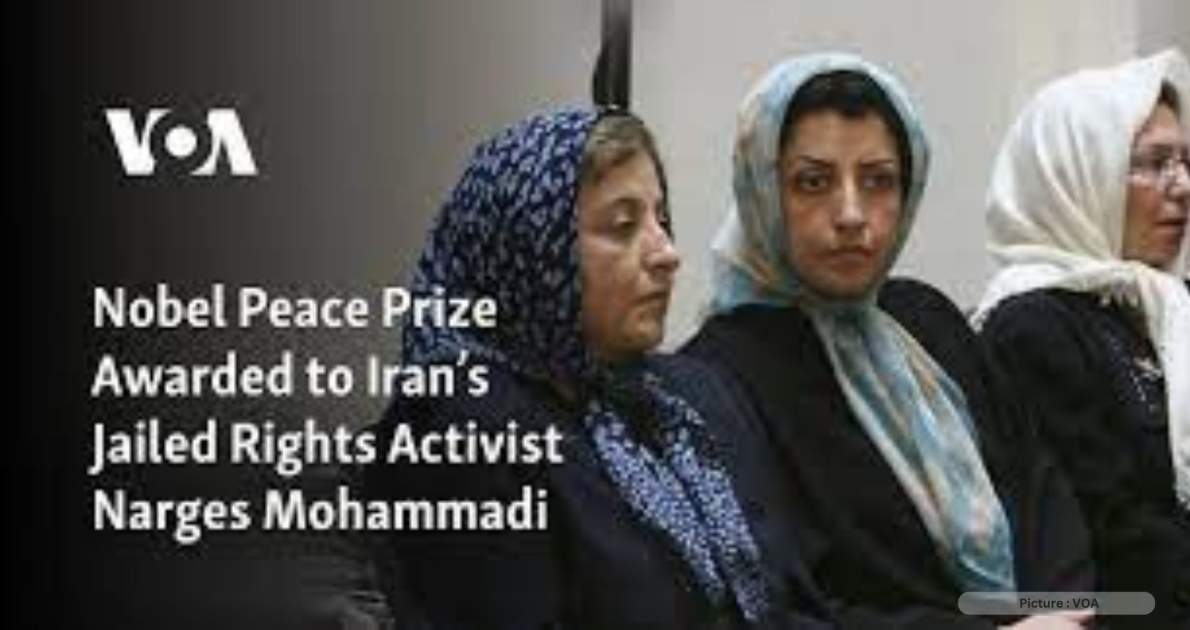 Narges Mohammadi, Iranian Rights Activist Receives Nobel Peace Prize
