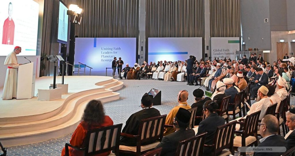 Pope Francis At First ‘Faith Pavilion’ During Climate Summit