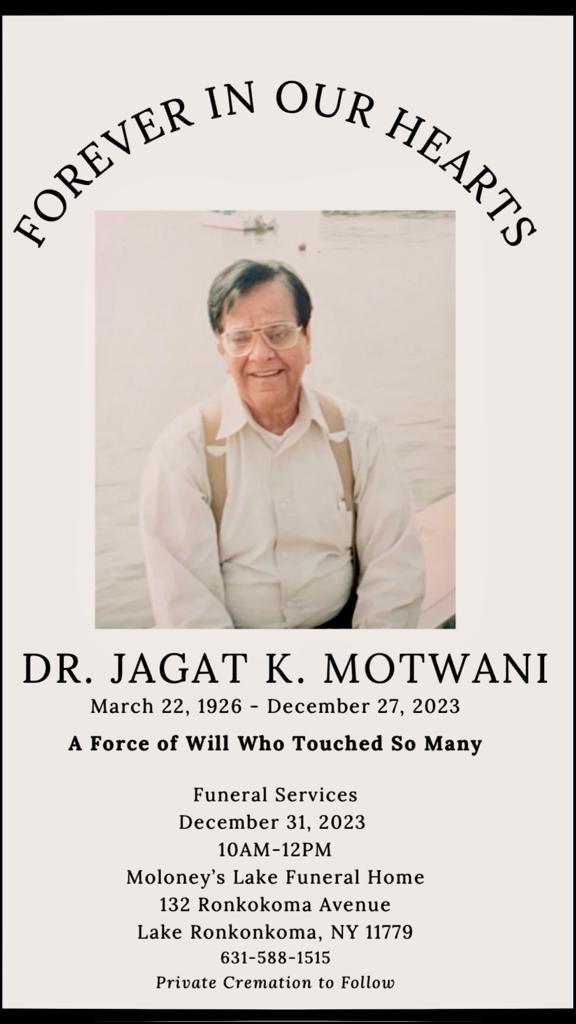 Dr Jagat Motwani