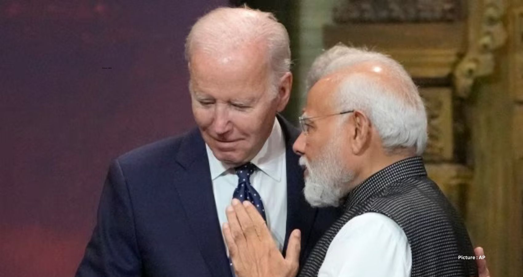 Featured & Cover File photo of US President Joe Biden left and Prime Minister Narendra Modi during the G20 leaders summit in Nusa Dua Bali (AP)