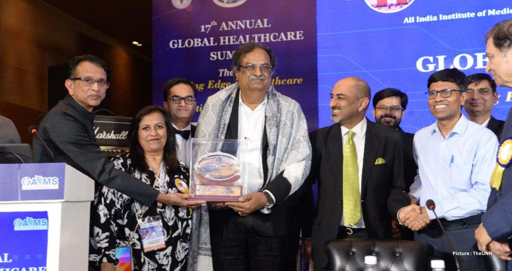 AAPI Honors Dr Abhijat Seth, President of India’s National Board of Examinations, Dr. Minu Bajpai, Executive Director of NBEMS, Dr. Rakesh Sharma, Member of BEMS During GHS in New Delhi