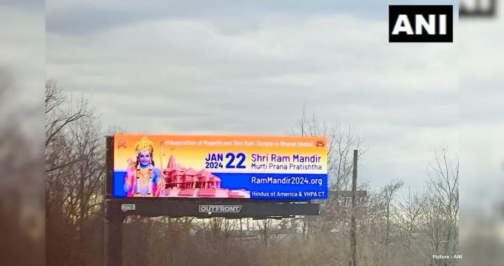 Featured & Cover  Hindu Americans Celebrate Ayodhya's Grand 'Pran Pratishtha' Across the US with Billboards and Rallies