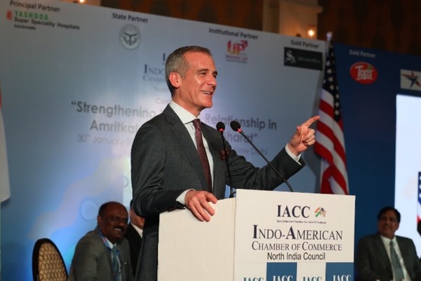 Ambassador Eric Garcetti Hails ‘Multiplicative’ India US Partnership