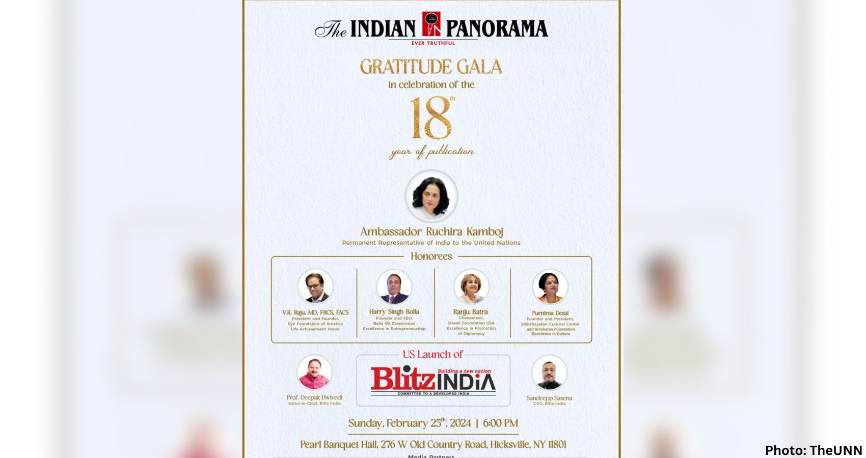 Feature and Cover 5 Eminent Indian Americans To Be Honored At The Indian Panorama’s 18th Year Gala