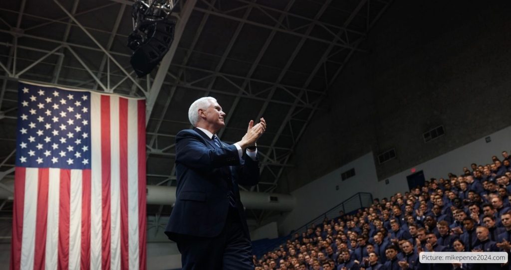 Feature and Cover Mike Pence Declines to Endorse Trump for 2024 Citing Differences in Conservative Values