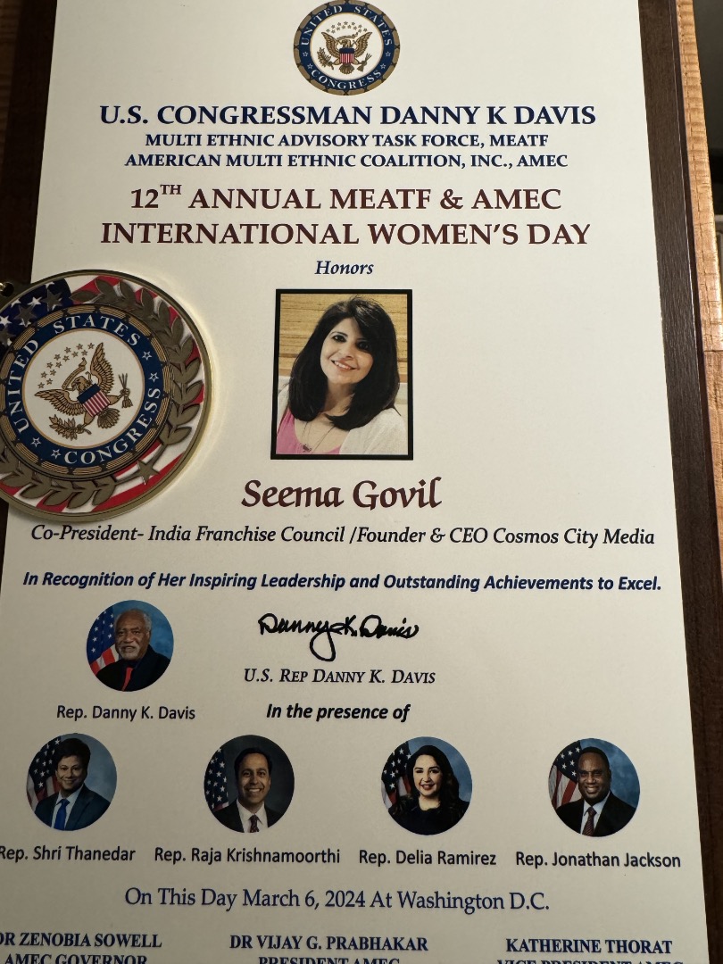 Seema Govil Among Top 20 Global Women of Excellence Honored on Capitol Hill 4