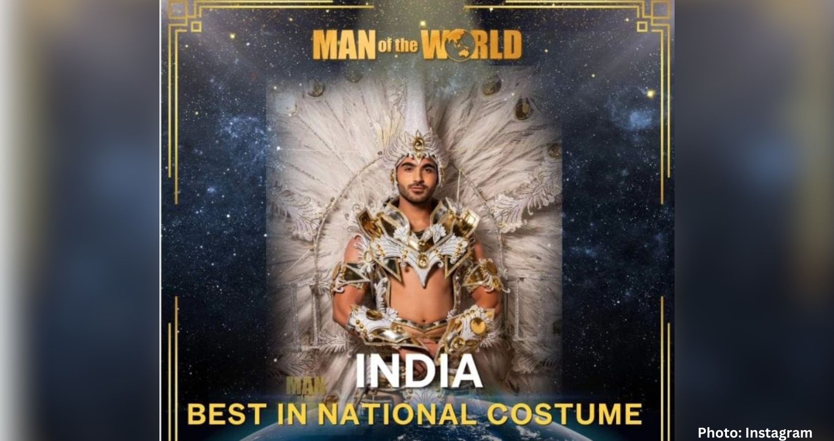 Feature and Cover Ved Bharambe Makes History as First Indian to Win Best National Costume at Man of the World 2024