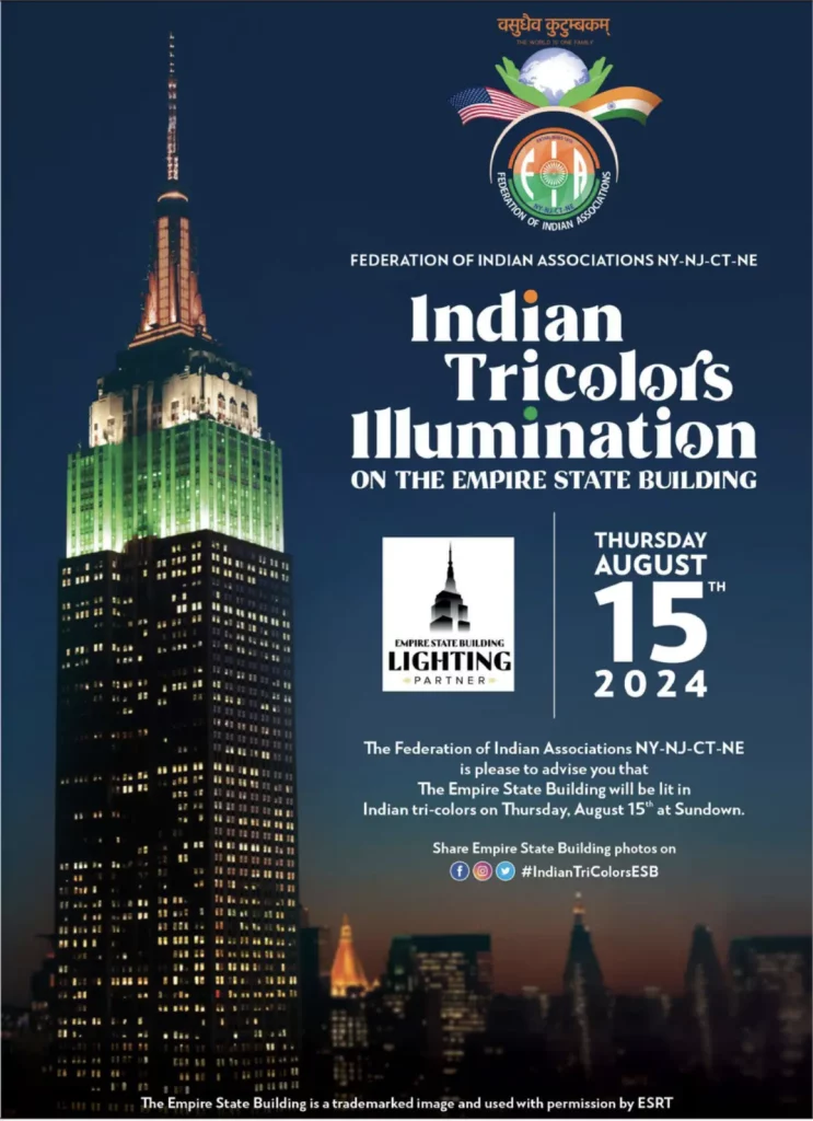 Indian Tricolors Illumination The Empire State Building 1