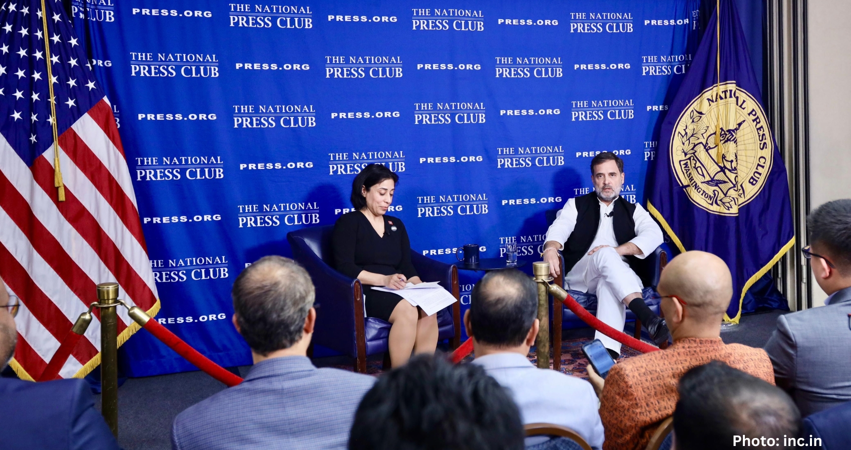 Feature and Cover Rahul Gandhi Applauds Indian American Success Criticizes BJP's Divisive Tactics in Washington Address