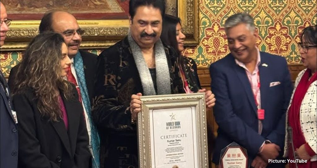 Kumar Sanu Honored with Two Prestigious Awards in the UK