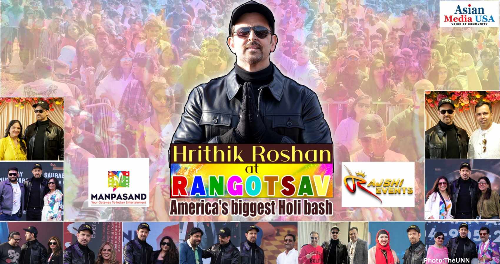 Bollywood’s Super Star Hrithik Roshan Ignites Chicago’s Holi Festival