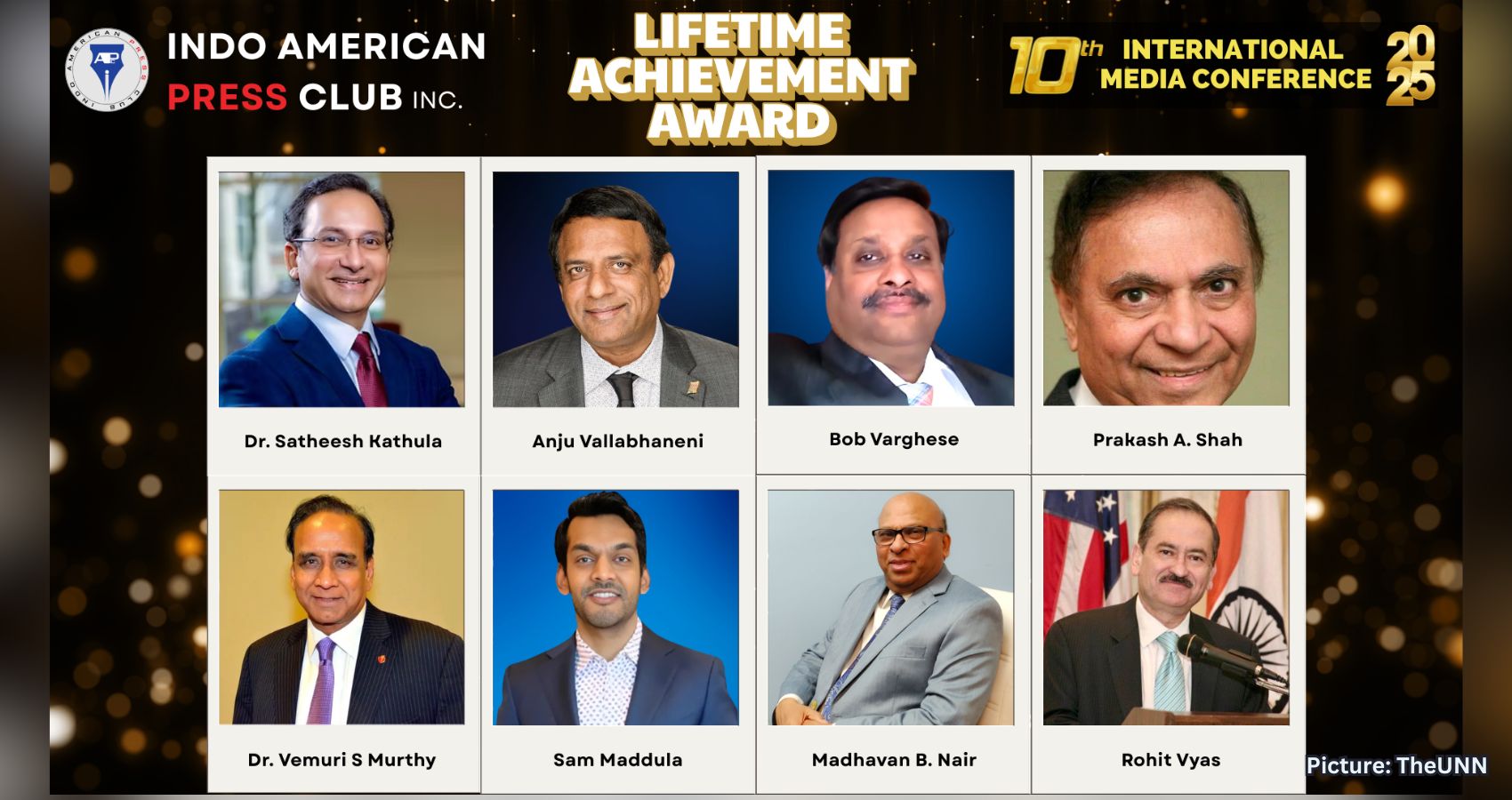 Indo-American Press Club Announces Awardees for 10th Annual International Media Conference in Pennsylvania