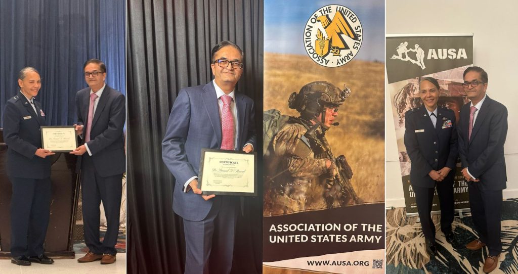 Dr. Sumul N. Raval Honored at 2025 Leadership Dinner of AUSA