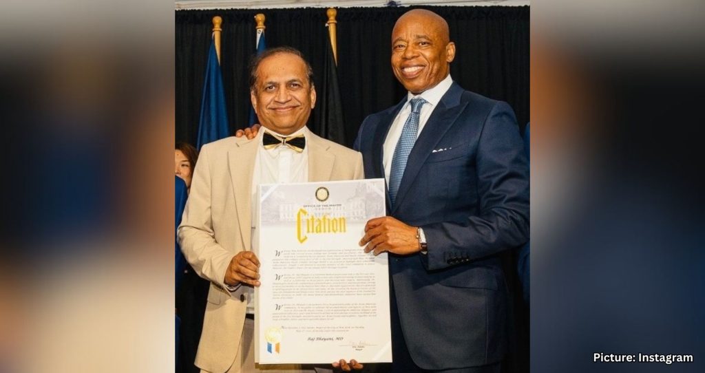 Mayor Eric Adams Honors Dr. Raj Bhayani for Lifelong Service to Medicine and Community During AAPI Heritage Month