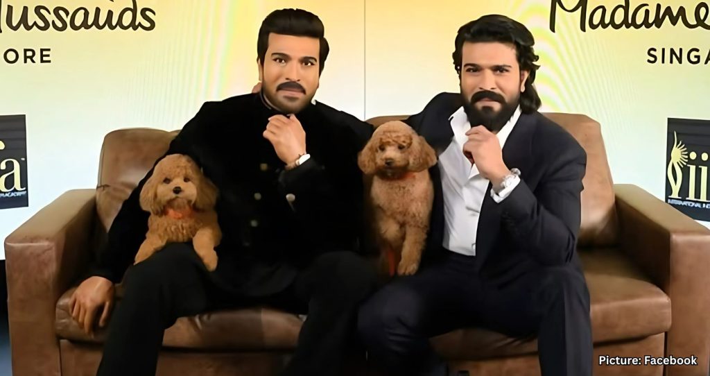 Ram Charan’s Wax Figure with Pet Rhyme Unveiled at Madame Tussauds Singapore in Historic First