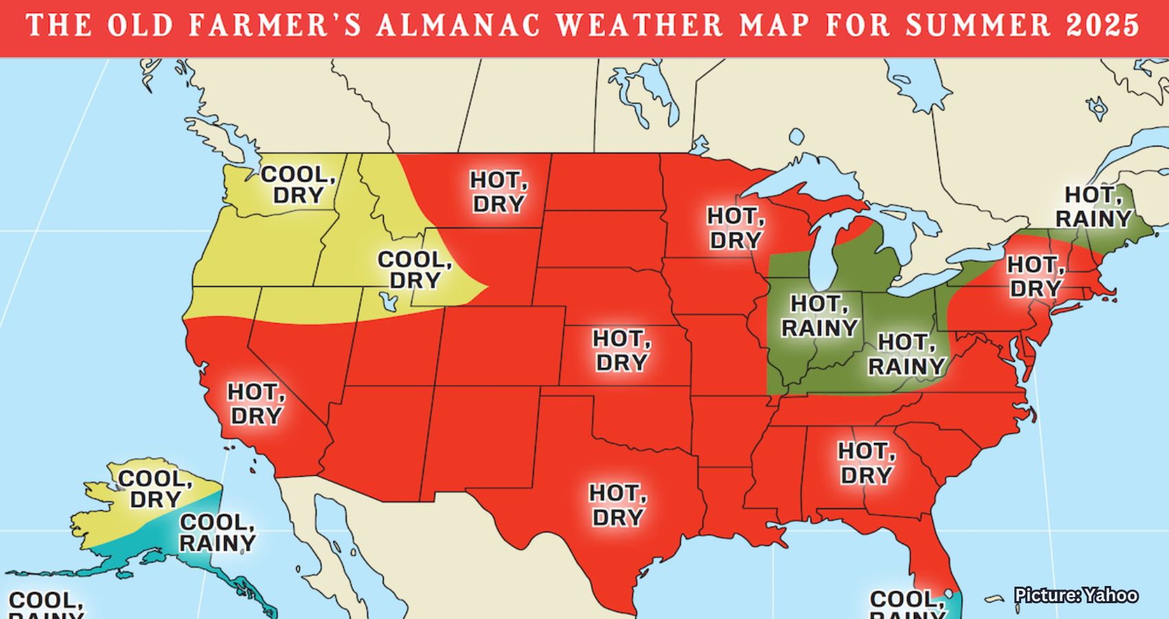 Featured & Cover Scorching Summer Ahead Old Farmer’s Almanac Predicts Intense Heat and Regional Extremes for 2025