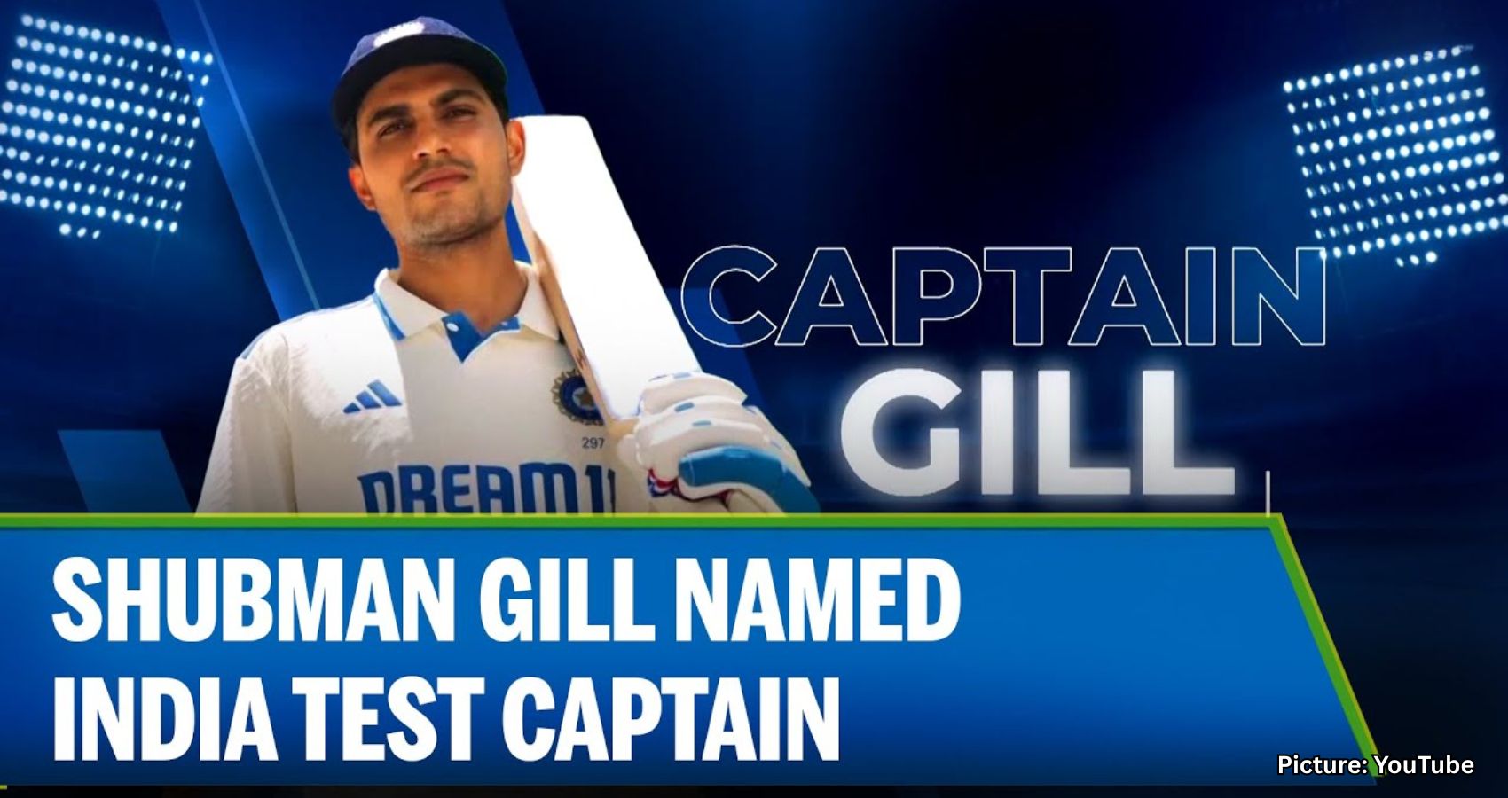 Shubman Gill Named India’s New Test Captain for England Tour Amid Major Team Transition