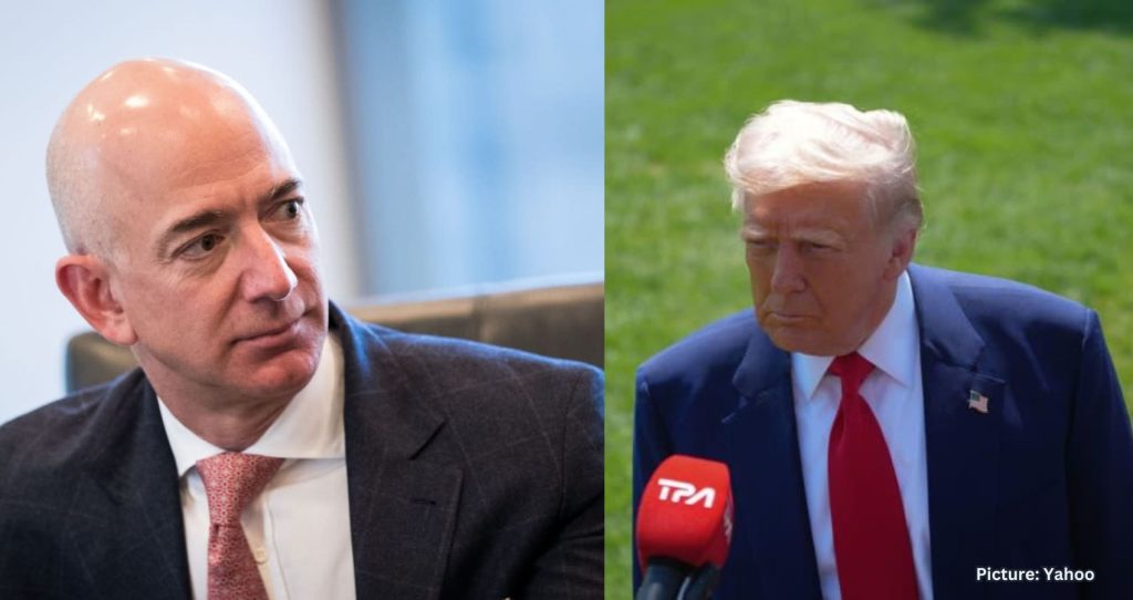 Trump Recalls Phone Call with Bezos, Defends Tariffs and Urges Retailer Cooperation
