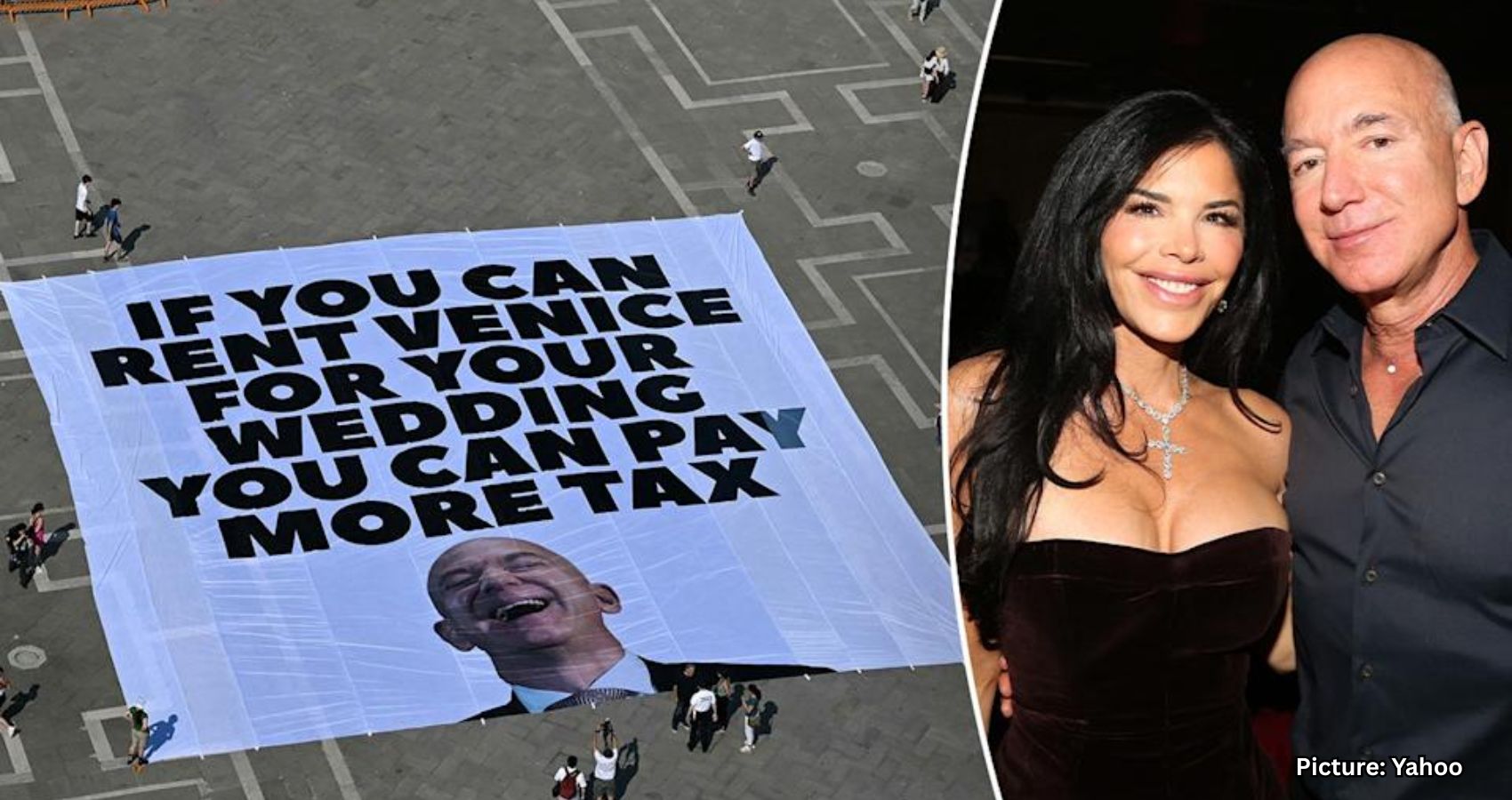 Featured & Cover Bezos and Sanchez’s Venice Wedding Sparks Protests Praise and Debate