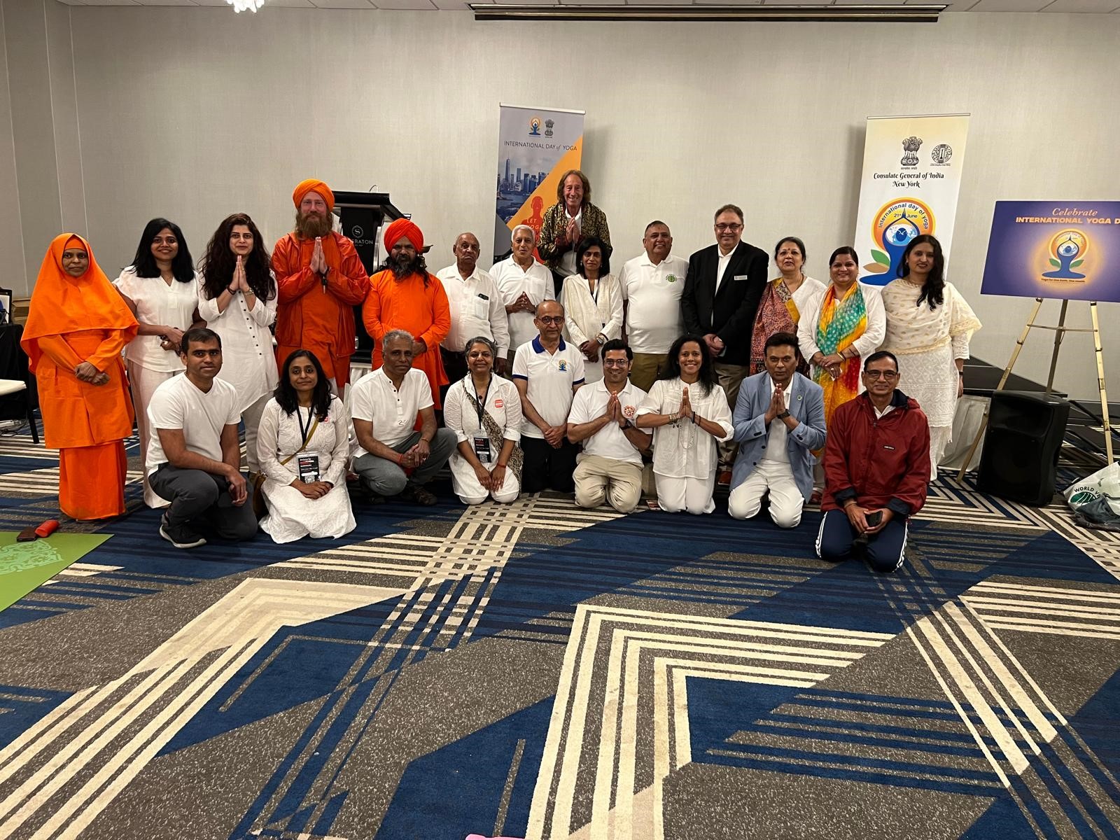 Over 300 Brave Rain to Celebrate International Yoga Day in Edison4