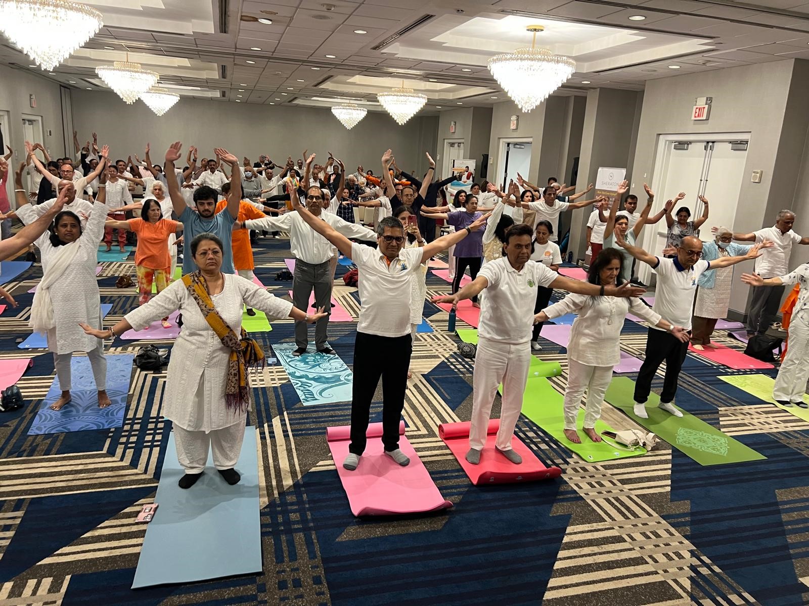 Over 300 Brave Rain to Celebrate International Yoga Day in Edison5