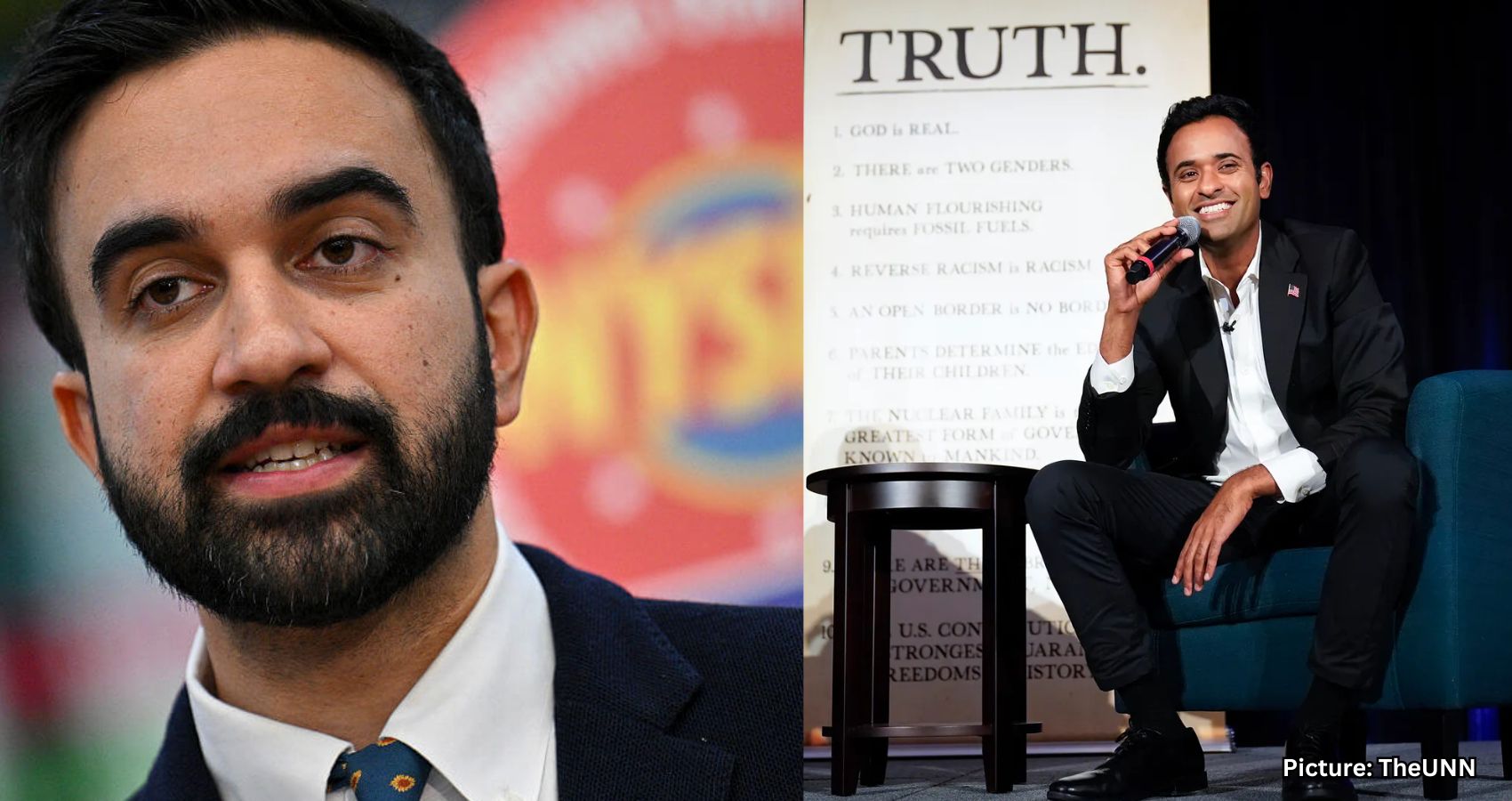 Times Square Ad Targets Mamdani for Ramawamy Campaign