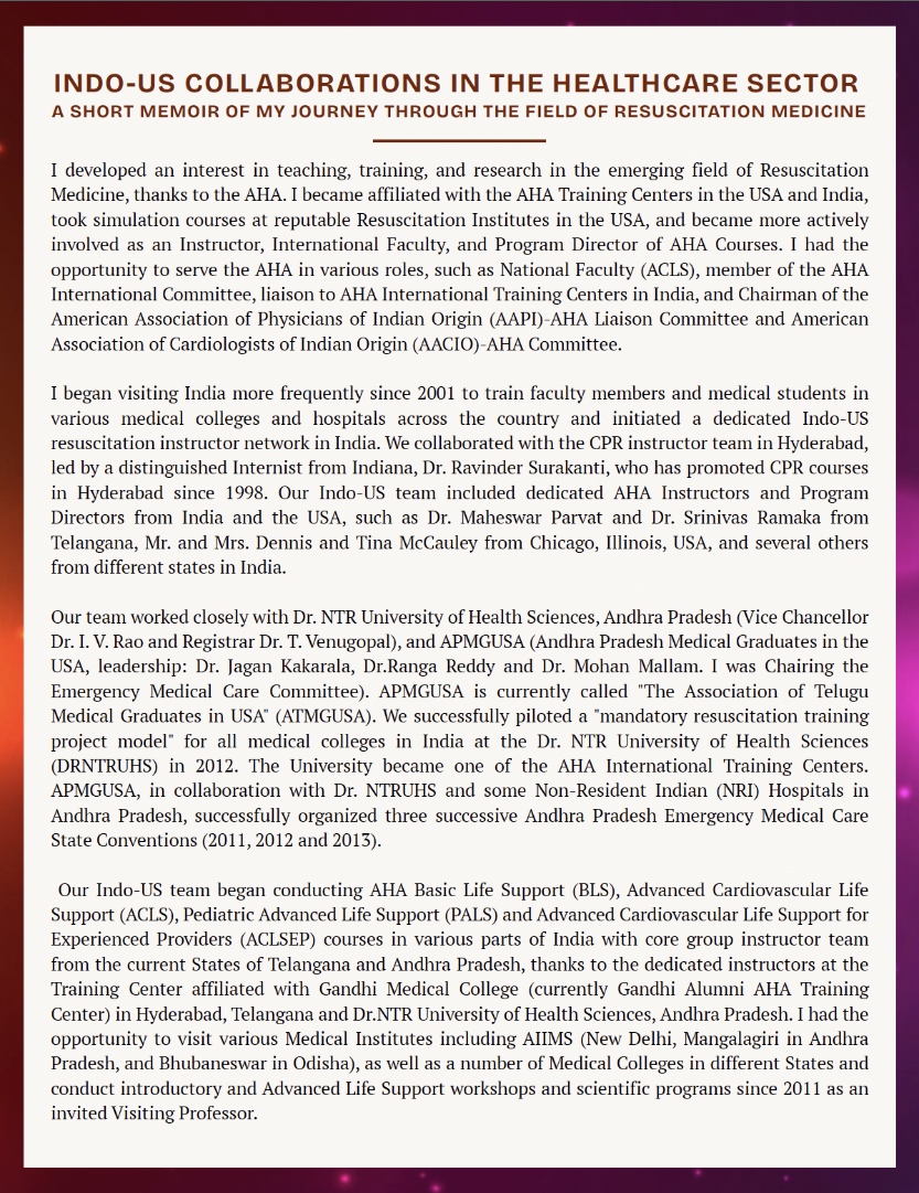Indo-US Collaborations in the Healthcare Sector