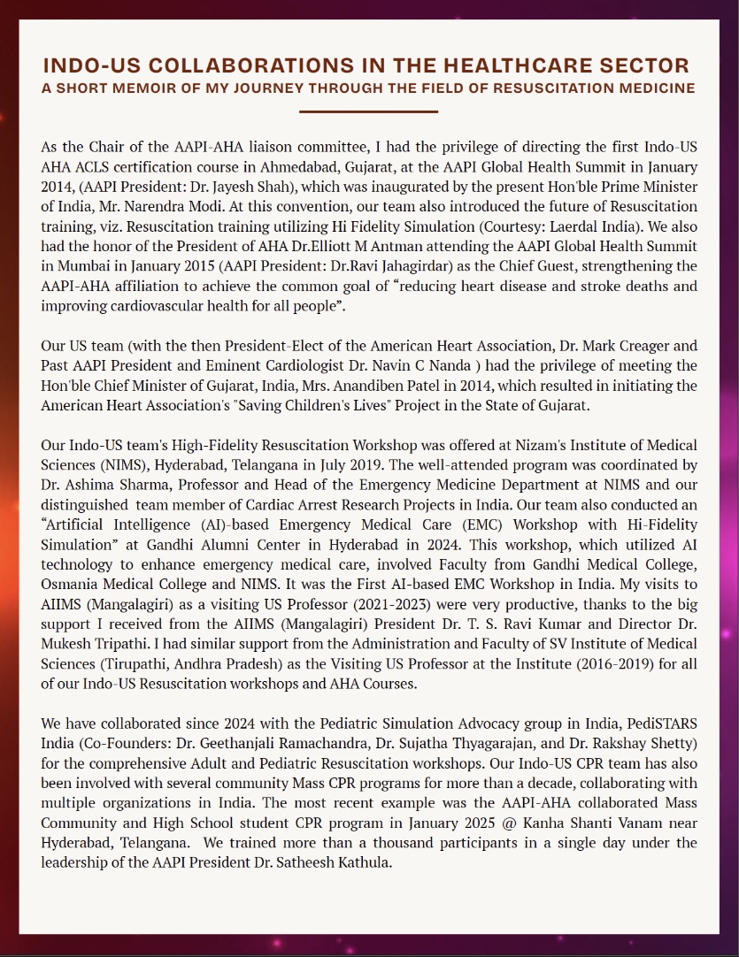 Indo-US Collaborations in the Healthcare Sector