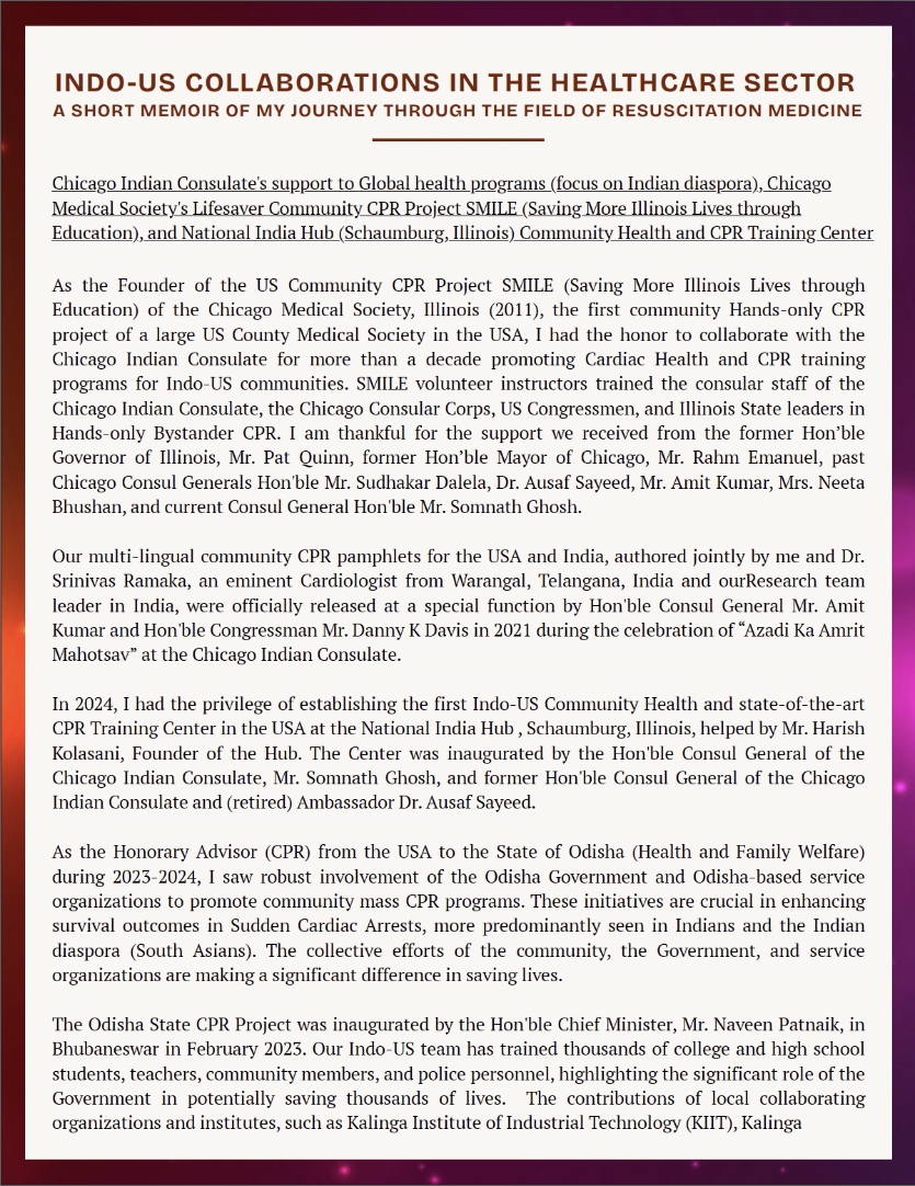 Indo-US Collaborations in the Healthcare Sector