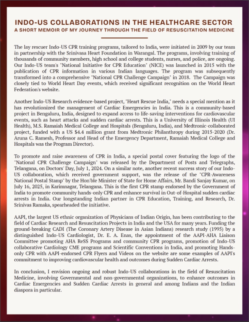 Indo-US Collaborations in the Healthcare Sector