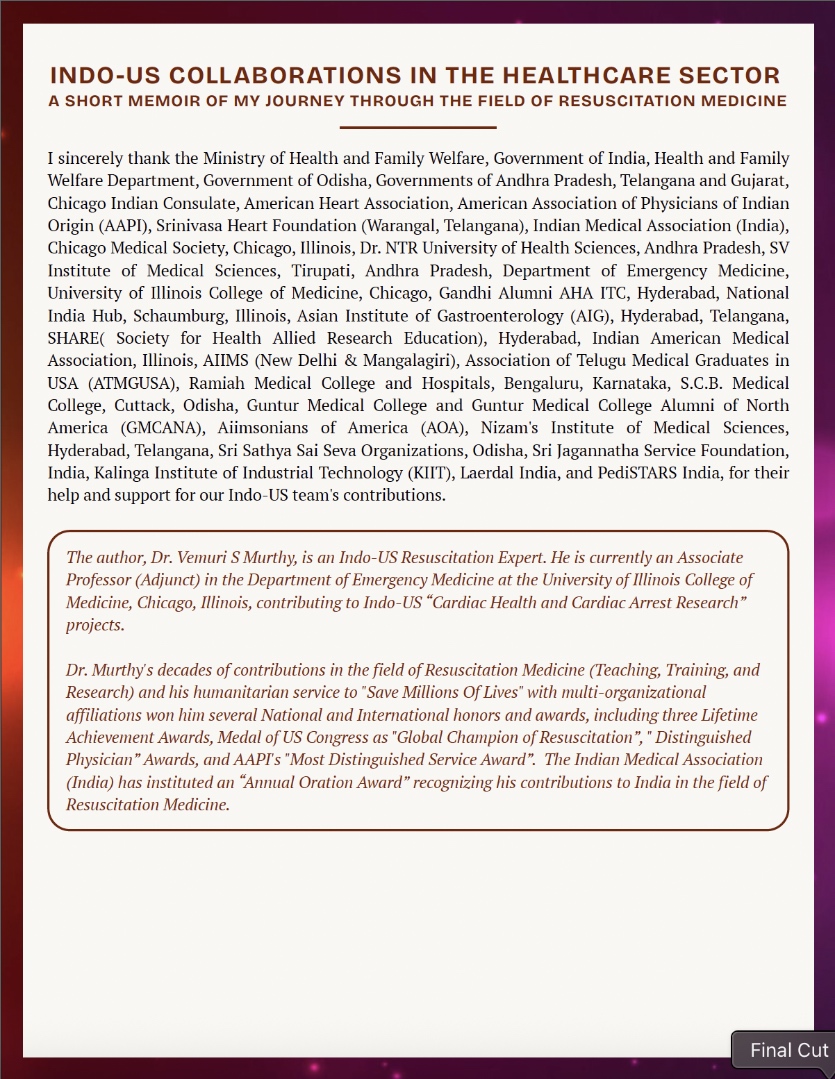 Indo-US Collaborations in the Healthcare Sector