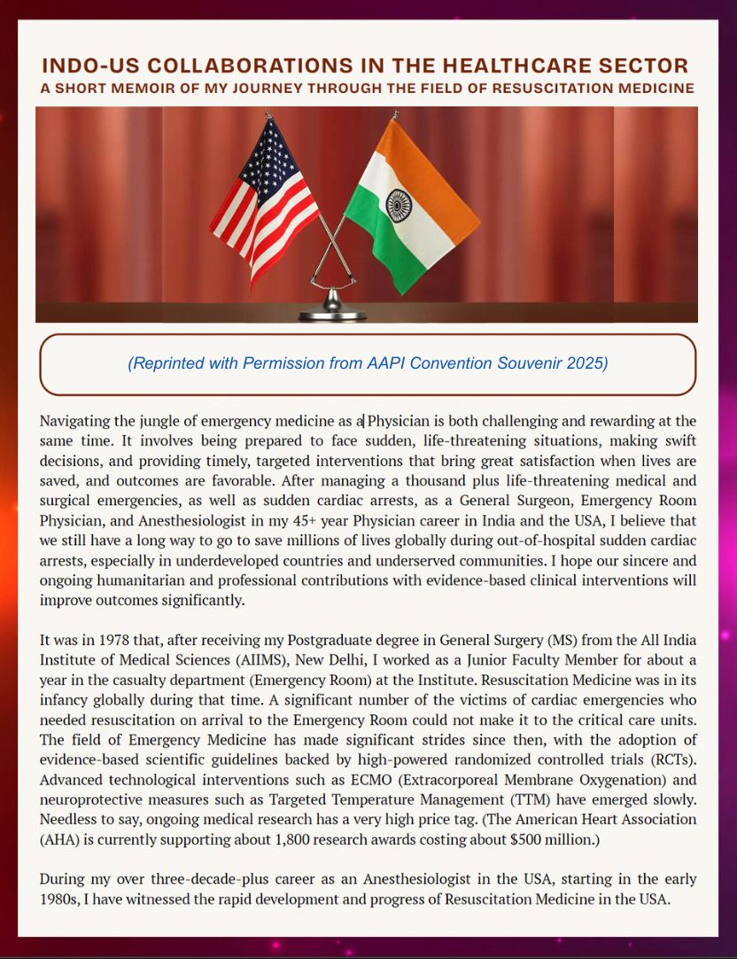 Indo US Collaborations in the Healthcare Sector Page 1