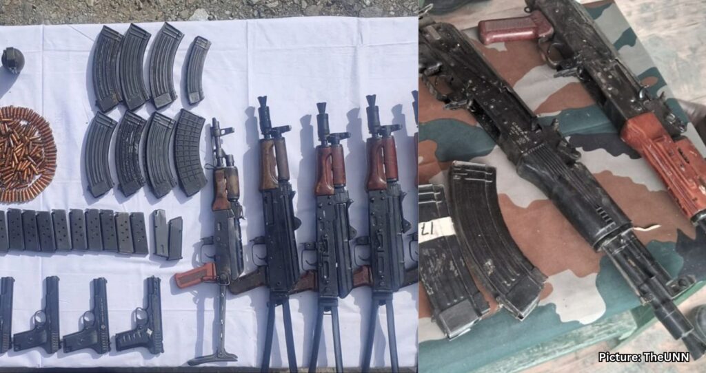 Featured & Cover Arms and Ammunition Seized During Operation in Kupwara North Kashmir