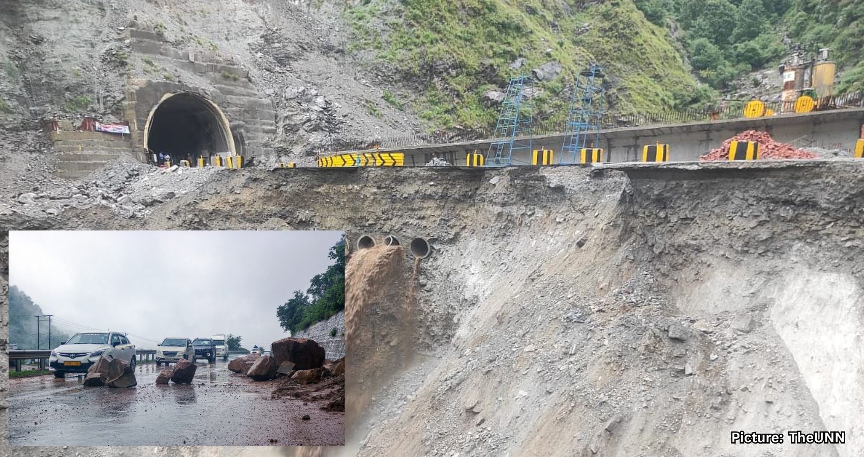 Featured & Cover Heavy Rains Disrupt Jammu Srinagar Highway; Mughal and SSG Roads Open