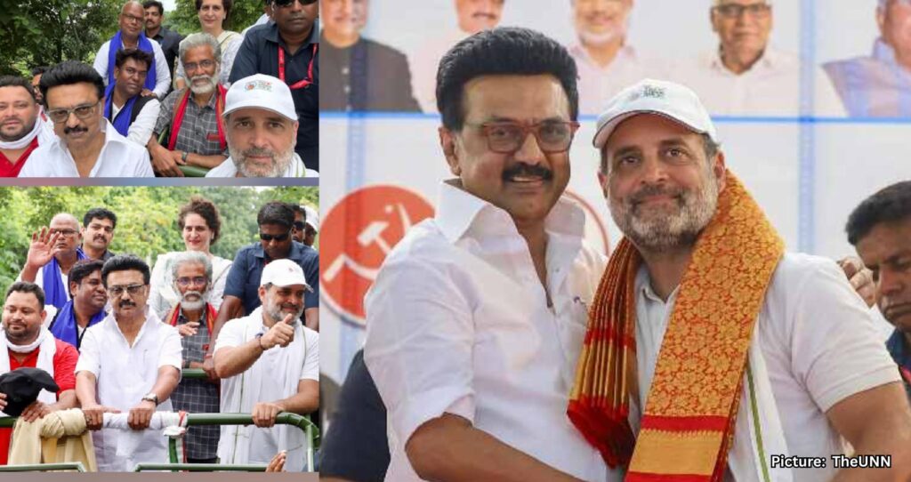 Featured & Cover Stalin Joins Rahul Yatra in Bihar Criticizes EC and BJP