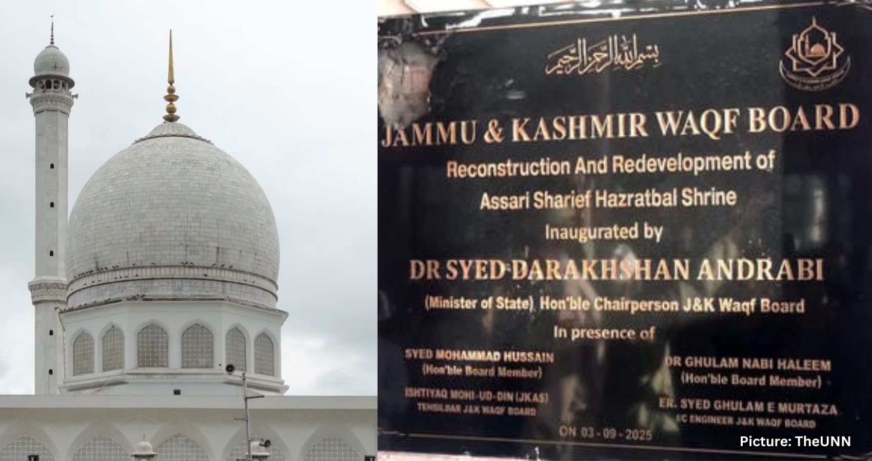 Featured & Cover Hazratbal Emblem Vandalism Provokes Outrage and Calls for Arrests